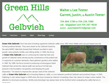 Tablet Screenshot of greenhillsgelbvieh.com